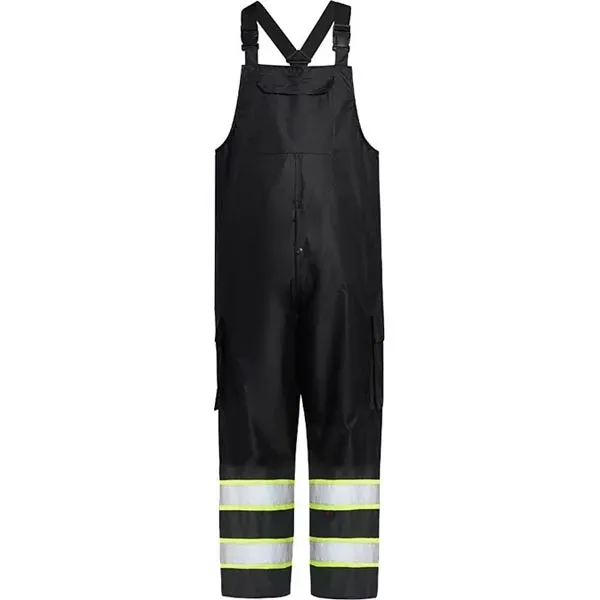 Non-ANSI premium rain bib pants - black.... from ASI 58492 GSS Safety LLC