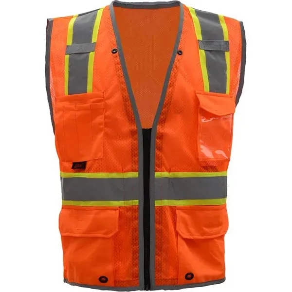 Class 2 HYPE-LITE safety vest w/black side.... from ASI 58492 GSS Safety LLC