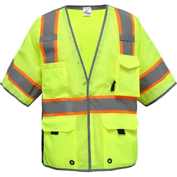 Class 3 breakaway vest with reflective piping.... from ASI 58492 GSS Safety LLC
