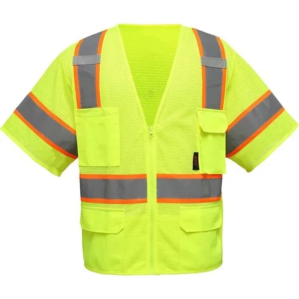 Class 3 premium vest with 6 pockets.... from ASI 58492 GSS Safety LLC