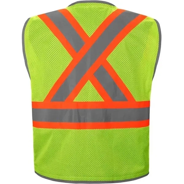 HYPE-LITE safety vest w/X back.... from ASI 58492 GSS Safety LLC
