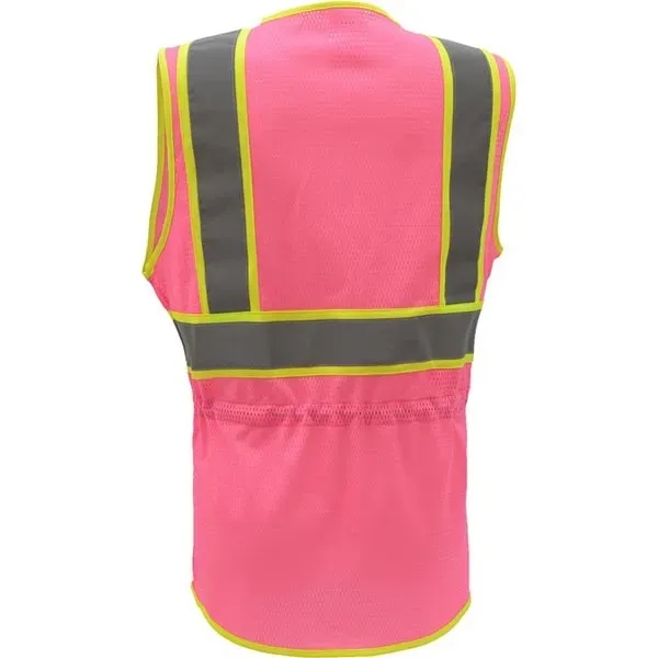 Two tone lady vest with plum trim.... from ASI 58492 GSS Safety LLC