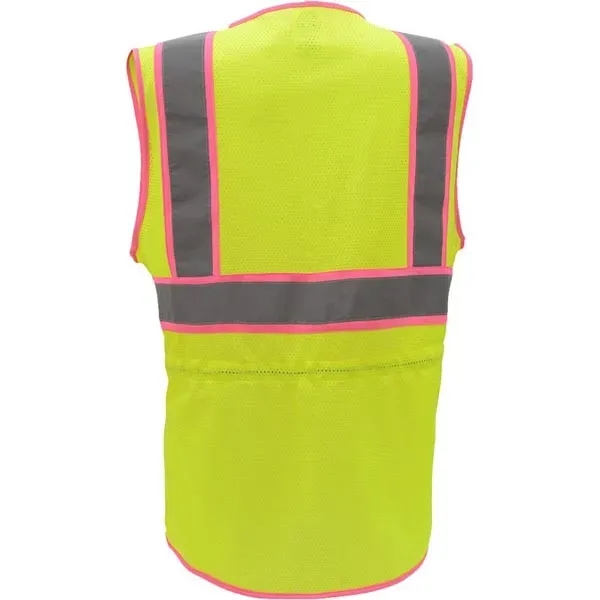 Two tone lady vest with plum trim.... from ASI 58492 GSS Safety LLC
