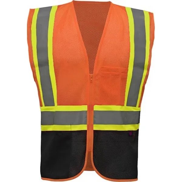 Class 2 two tone vest w/black bottom... from ASI 58492 GSS Safety LLC
