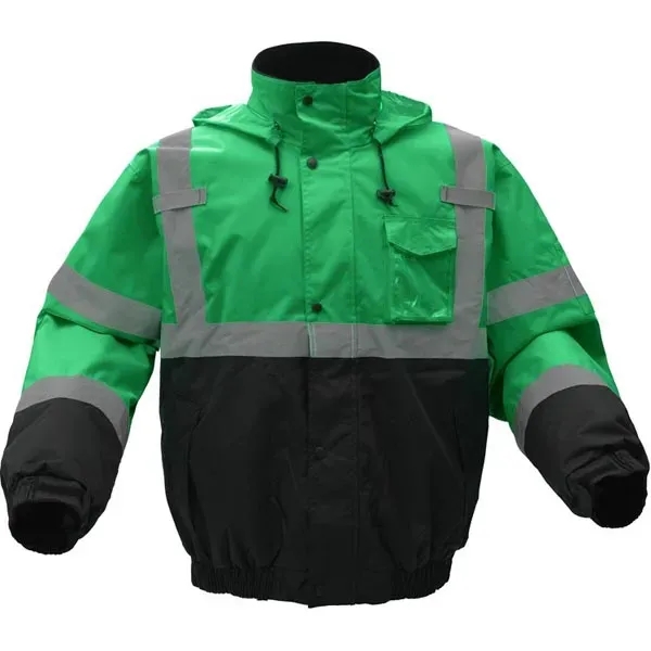 Non-ANSI waterproof bomber jacket with black bottom.... from ASI 58492 GSS Safety LLC