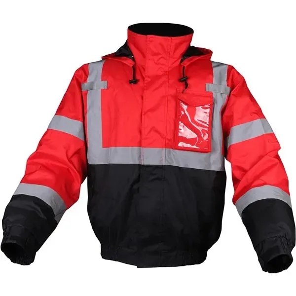 Non-ANSI waterproof bomber jacket with black bottom.... from ASI 58492 GSS Safety LLC
