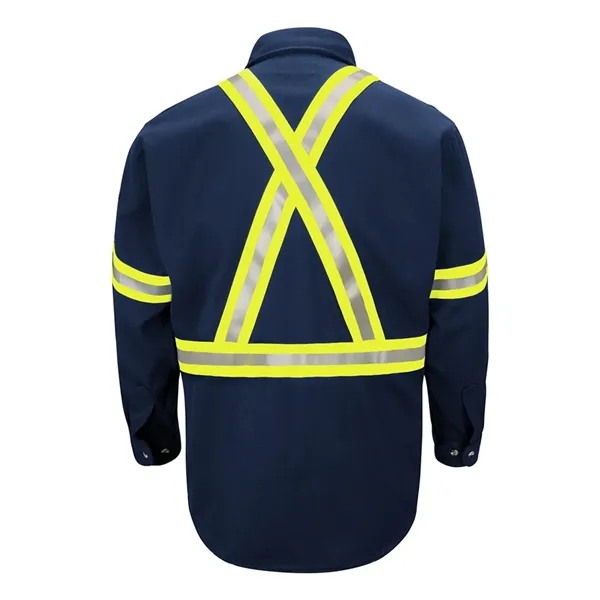 Bulwark Dress Uniform Shirt with CSA reflective trim - EX...... from ASI 84358 S&S Activewear