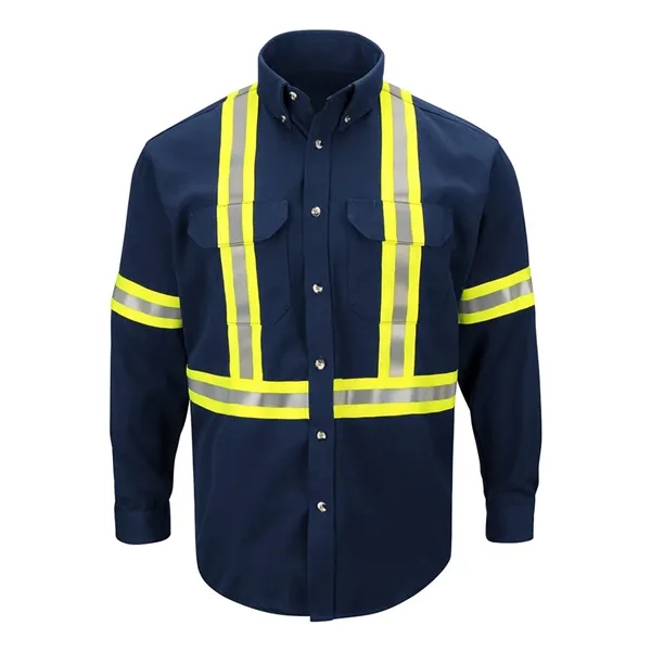 Bulwark Dress Uniform Shirt with CSA reflective trim - EX...... from ASI 84358 S&S Activewear