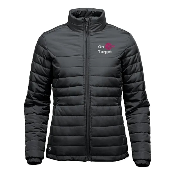 Women's jacket with a water-repellent finish, quilted body, soft lining, elasticized... from ASI 61125 Hit Promotional Products / Hit®