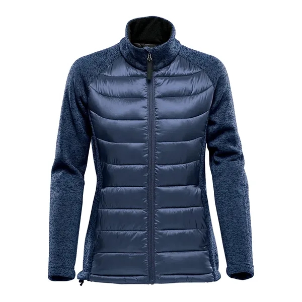 Hybrid jacket with a water-repellent finish, knit collar and sleeves, zippered... from ASI 61125 Hit Promotional Products / Hit®
