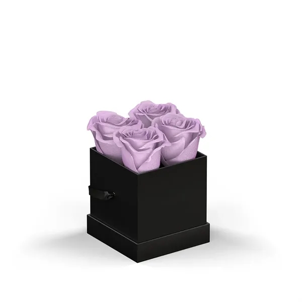 Arrangement of 4 roses set in a hat box.... from ASI 61125 Hit Promotional Products / Hit®