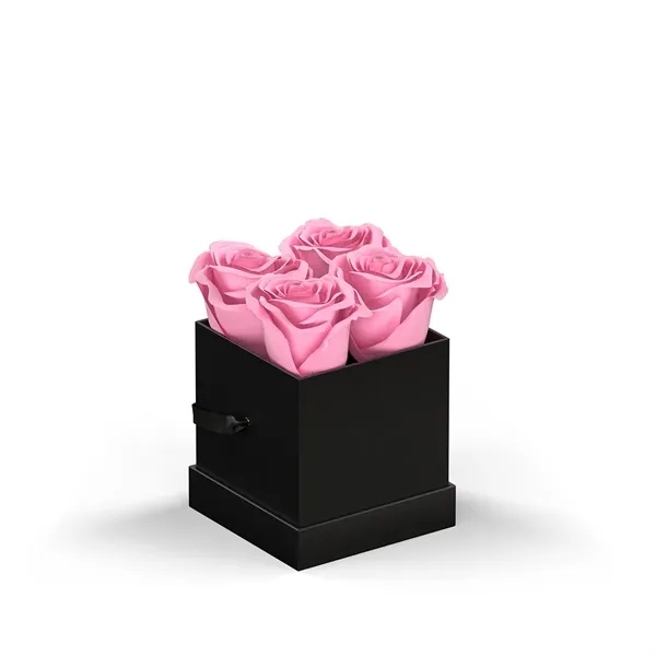 Arrangement of 4 roses set in a hat box.... from ASI 61125 Hit Promotional Products / Hit®