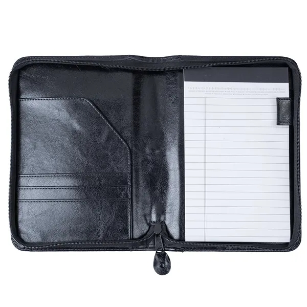 Junior zipper portfolio made of simulated leather with inside organizer.... from ASI 46755 Cosmo Promos
