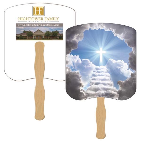 Bread slice shaped digital economy fans with double sided film lamination.... from ASI 67620 Lion Circle Corp / Lion/Circle