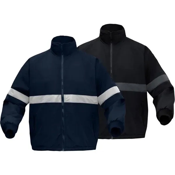 Enhanced visibility nylon waterproof parka jacket with fleece lining... from ASI 58492 GSS Safety LLC