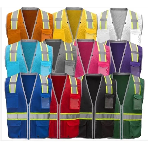 Enhanced visibility hype-lite heavy duty vest with zipper closure.... from ASI 58492 GSS Safety LLC