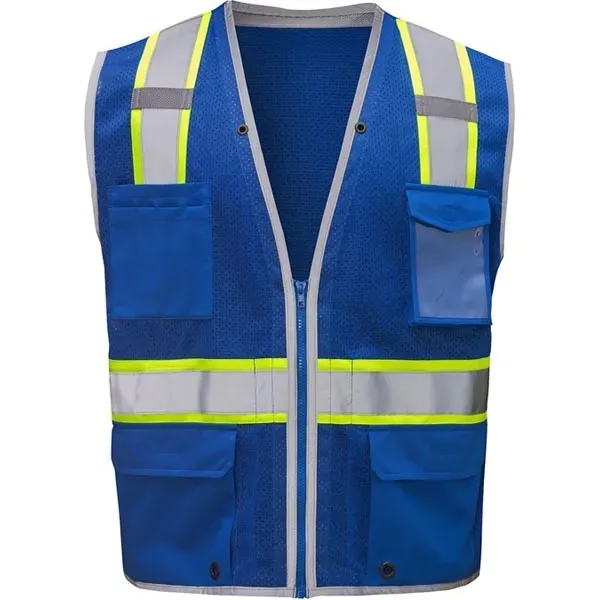 Enhanced visibility hype-lite heavy duty vest with zipper closure.... from ASI 58492 GSS Safety LLC