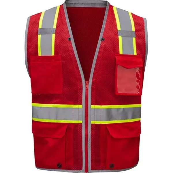 Enhanced visibility hype-lite heavy duty vest with zipper closure.... from ASI 58492 GSS Safety LLC