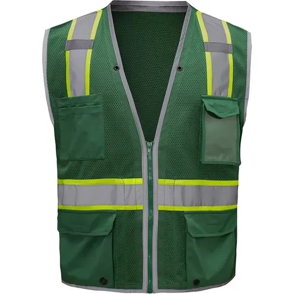 Enhanced visibility hype-lite heavy duty vest with zipper closure.... from ASI 58492 GSS Safety LLC