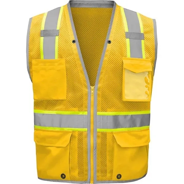 Enhanced visibility hype-lite heavy duty vest with zipper closure.... from ASI 58492 GSS Safety LLC