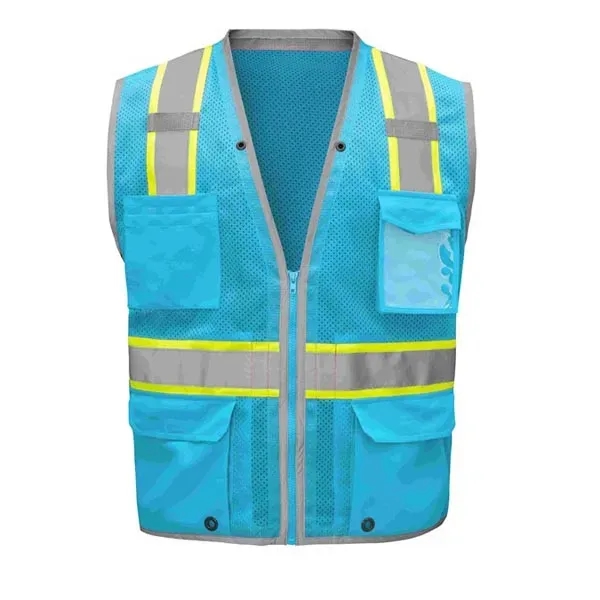 Enhanced visibility hype-lite heavy duty vest with zipper closure.... from ASI 58492 GSS Safety LLC