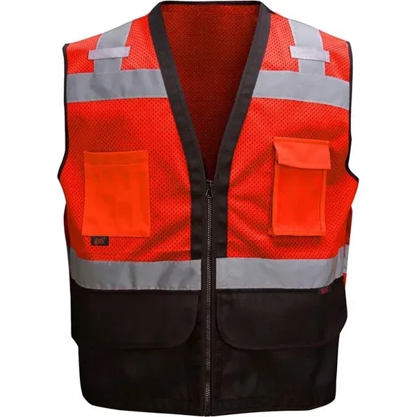 Enhanced visibility premium heavy duty vest w/multi pockets.... from ASI 58492 GSS Safety LLC
