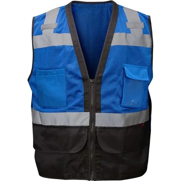 Enhanced visibility premium heavy duty vest w/multi pockets.... from ASI 58492 GSS Safety LLC