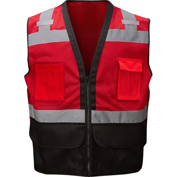 Enhanced visibility premium heavy duty vest w/multi pockets.... from ASI 58492 GSS Safety LLC