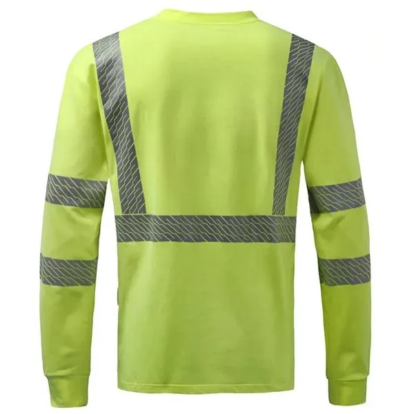 GSS Eco-Green safety t-shirt with long sleeves - Class-3.... from ASI 58492 GSS Safety LLC
