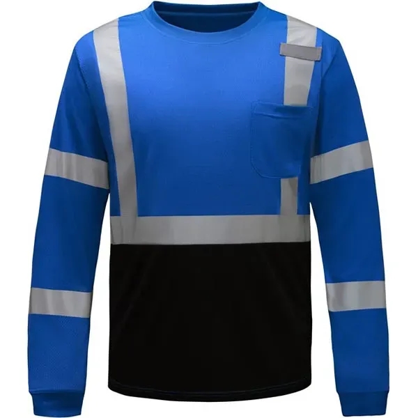 Non-ANSI multi color long sleeve t-shirt with black bottom.... from ASI 58492 GSS Safety LLC