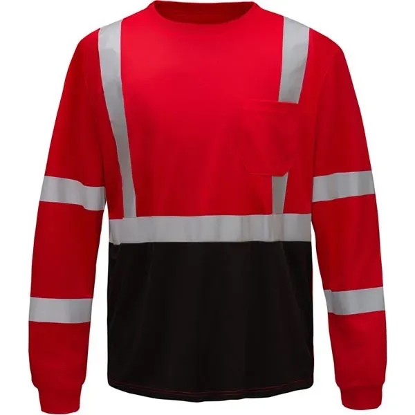 Non-ANSI multi color long sleeve t-shirt with black bottom.... from ASI 58492 GSS Safety LLC