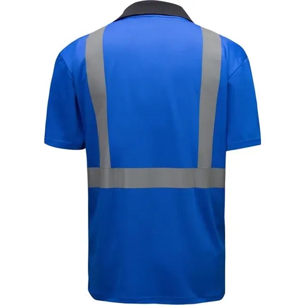 Non-ANSI multi color short sleeve safety polo with black bottom.... from ASI 58492 GSS Safety LLC