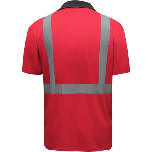 Non-ANSI multi color short sleeve safety polo with black bottom.... from ASI 58492 GSS Safety LLC