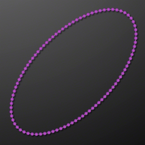 7MM 33" Round  Beaded Necklaces (Non-Light Up)... from ASI 34194 ALightPromos