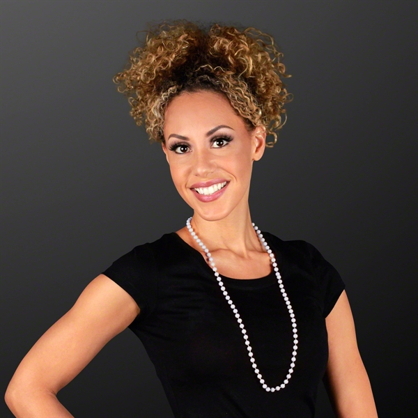 7MM 33" Round  Beaded Necklaces (Non-Light Up)... from ASI 34194 ALightPromos