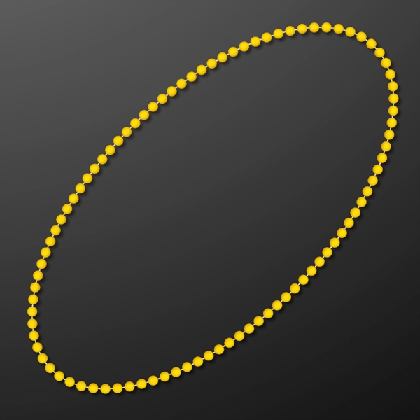 7MM 33" Round  Beaded Necklaces (Non-Light Up)... from ASI 34194 ALightPromos