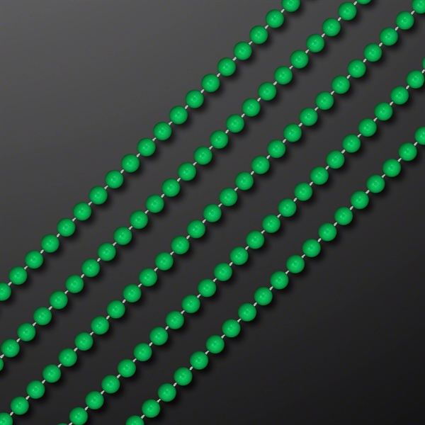 7MM 33" Round  Beaded Necklaces (Non-Light Up)... from ASI 34194 ALightPromos