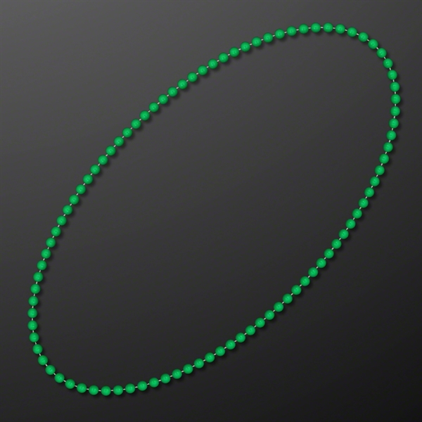 7MM 33" Round  Beaded Necklaces (Non-Light Up)... from ASI 34194 ALightPromos