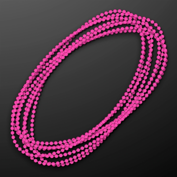 7MM 33" Round  Beaded Necklaces (Non-Light Up)... from ASI 34194 ALightPromos