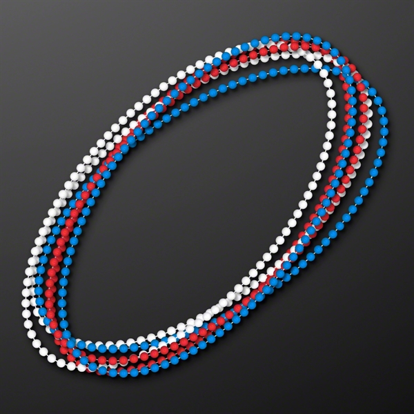 7MM 33" Round  Beaded Necklaces (Non-Light Up)... from ASI 34194 ALightPromos