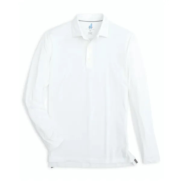 Johnnie-O Men's  heather long sleeve jersey polo with self-fabric tailored... from ASI 38120 Ball Pro / Diversified Quality Kitchenware / Branded Apparel Designs