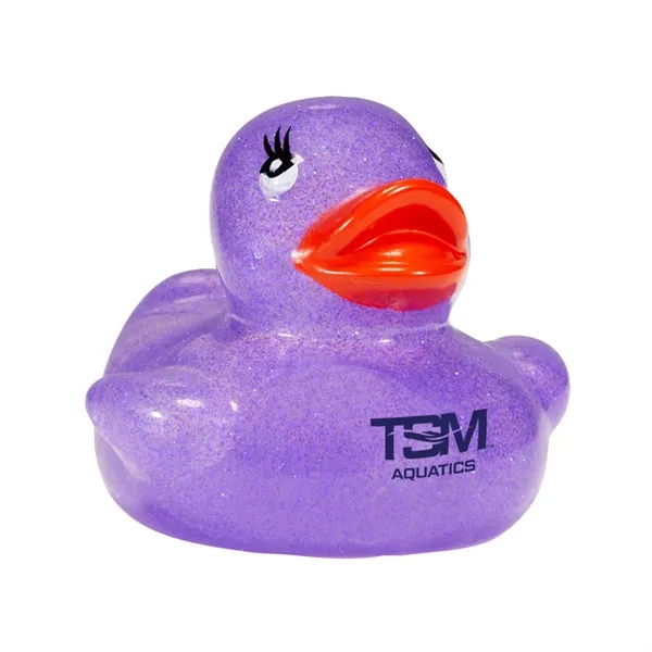2" rubber duck in assorted pastel glitter colors.... from ASI 63549 Jornik Manufacturing Corp