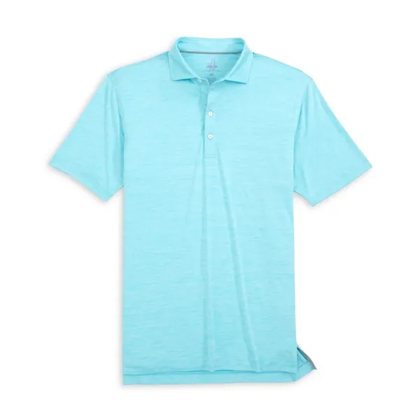 Johnnie-O Men's Huron Jersey Polo with self-fabric tailored collar & side... from ASI 38120 Ball Pro / Diversified Quality Kitchenware / Branded Apparel Designs
