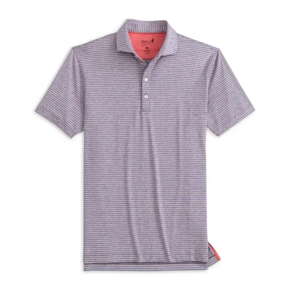 Johnnie-O Michael Striped Polo is made from cool and comfortable Prep-Formance... from ASI 38120 Ball Pro / Diversified Quality Kitchenware / Branded Apparel Designs
