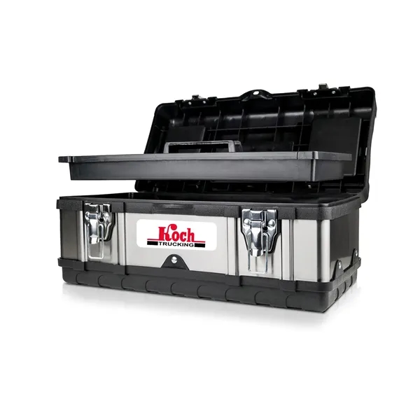Stainless steel toolbox that is heavy-duty and ready for action! Secure-clamp... from ASI 46170 Compass Industries Inc