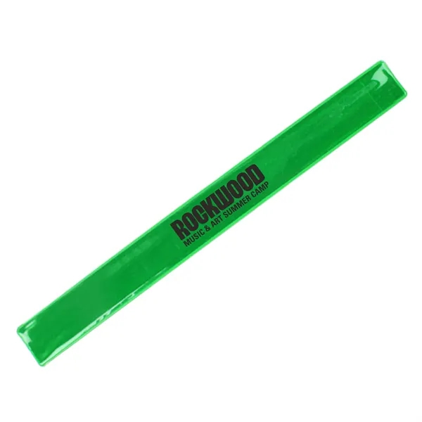 Slap bracelet with reflective coating; reflects against light in the dark.... from ASI 52710 Lincoln Line