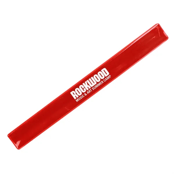 Slap bracelet with reflective coating; reflects against light in the dark.... from ASI 52710 Lincoln Line