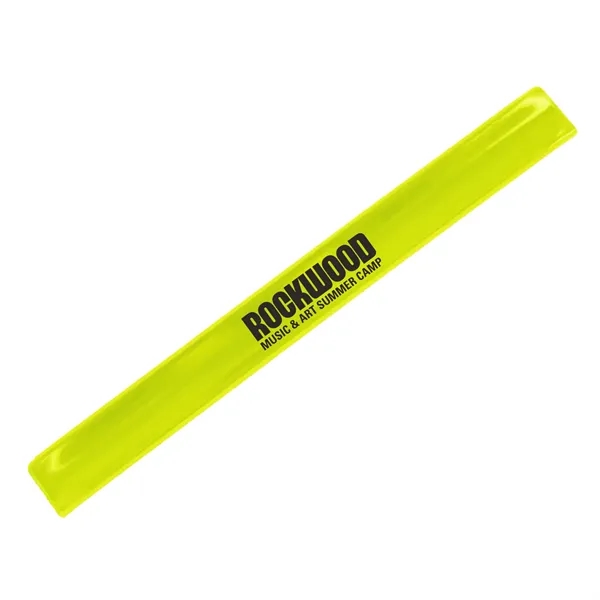 Slap bracelet with reflective coating; reflects against light in the dark.... from ASI 52710 Lincoln Line