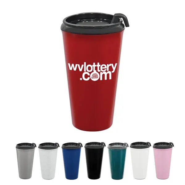 16 Oz. Infinity Tumbler With Plastic Sip-Thru Lid. High Gloss Finish.... from ASI 61125 Hit Promotional Products / Hit®