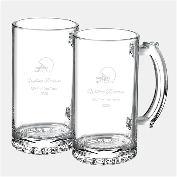 Beer Mug Pair with Leather Bottle Opener.... from ASI 47791 Best Deal Awards